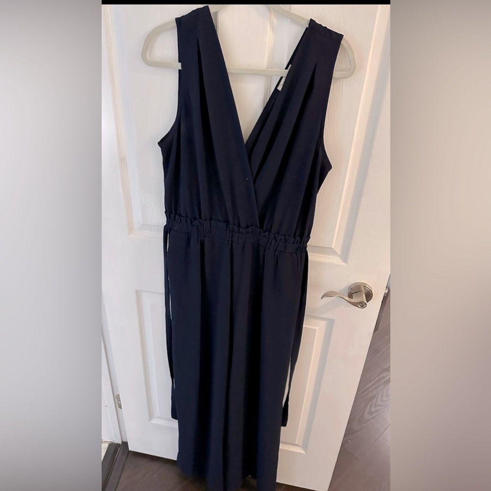 Monteau Sleveless Romper - XL - Navy Blue